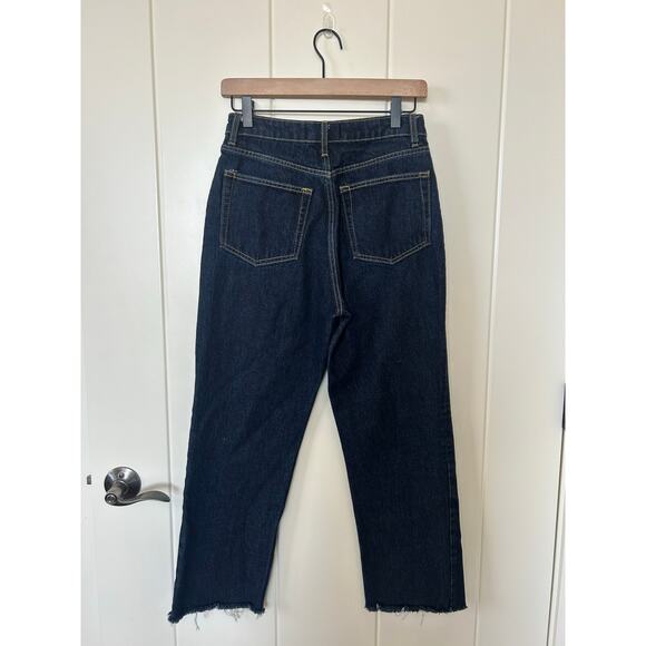 Reformation Cynthia High Rise Straight Raw Hem Jeans Size 27 - Picture 3 of 8